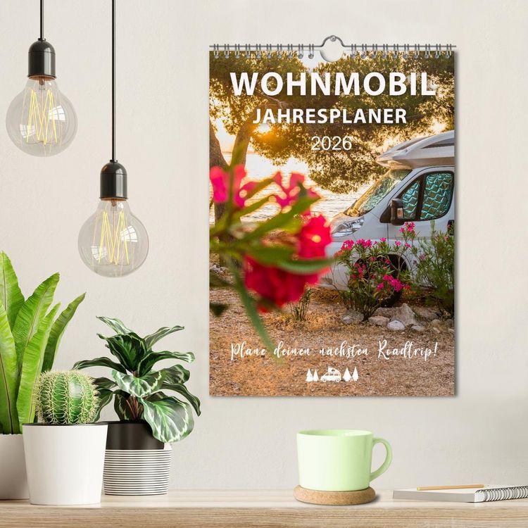 Produktbild: Wohnmobil Jahresplaner (Wandkalender 2026 DIN A4 hoch), CALVENDO Monatskalender