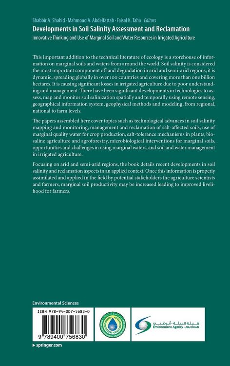 Produktbild: Developments in Soil Salinity Assessment and Reclamation