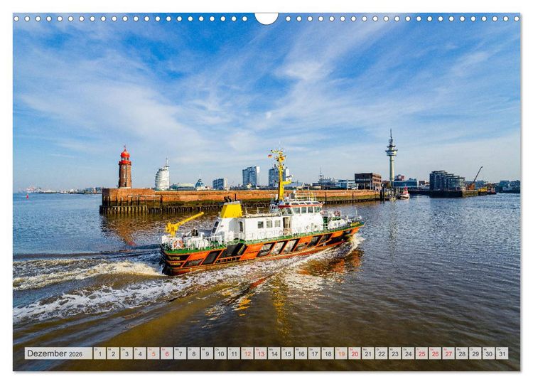 Produktbild: Bremerhaven Stadtansichten (Wandkalender 2026 DIN A3 quer), CALVENDO Monatskalender