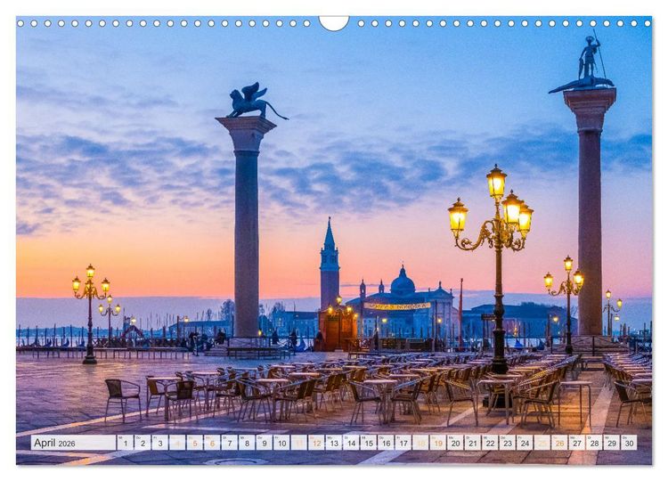 Produktbild: ItalienReise Venedig Chioggia Comacchio (Wandkalender 2026 DIN A3 quer), CALVENDO Monatskalender
