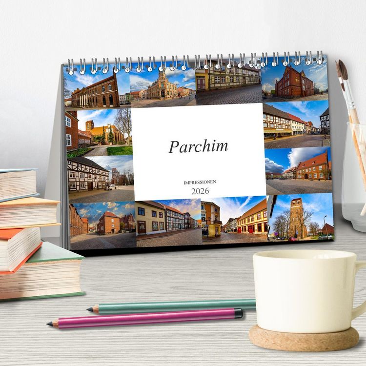Produktbild: Parchim Impressionen (Tischkalender 2026 DIN A5 quer), CALVENDO Monatskalender