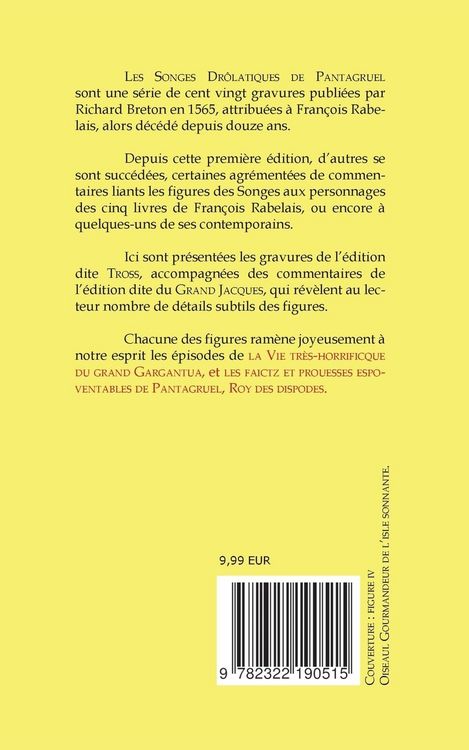 Produktbild: Les Songes Dr&ocirc;latiques de Pantagruel