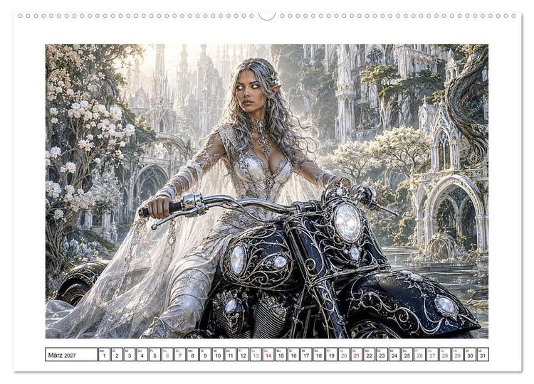 Produktbild: Nachtreiterinnen (Wandkalender 2027 DIN A2 quer), CALVENDO Monatskalender