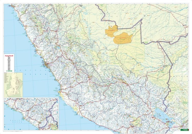 Produktbild: freytag & berndt Stra&szlig;enkarte Peru 1:1 Mio.