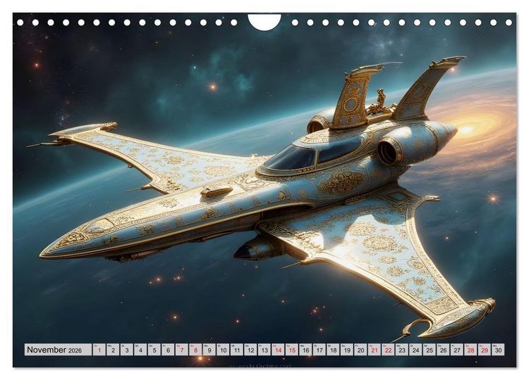 Produktbild: Kosmische Extravaganz (Wandkalender 2026 DIN A4 quer), CALVENDO Monatskalender