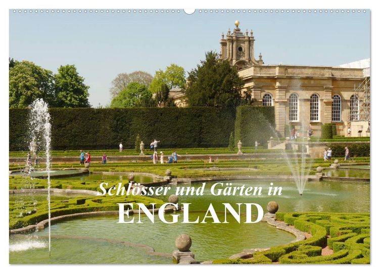Produktbild: Schl&ouml;sser und G&auml;rten in England (Wandkalender 2026 DIN A2 quer), CALVENDO Monatskalender
