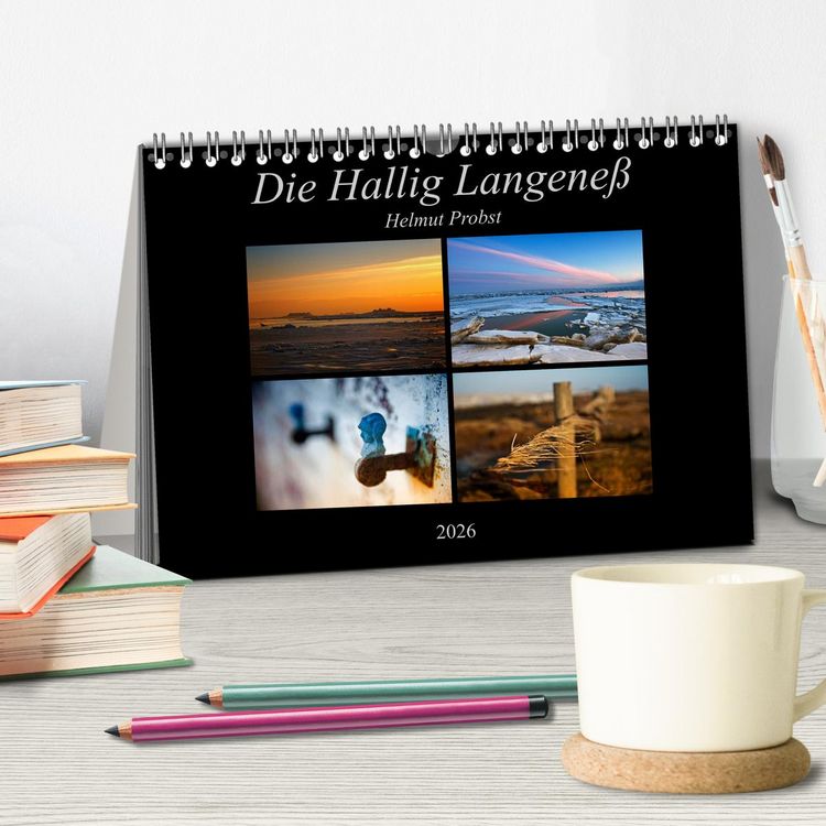Produktbild: Die Hallig Langene&szlig; (Tischkalender 2026 DIN A5 quer), CALVENDO Monatskalender