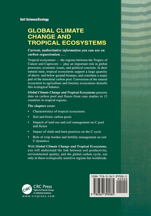 Produktbild: Global Climate Change and Tropical Ecosystems