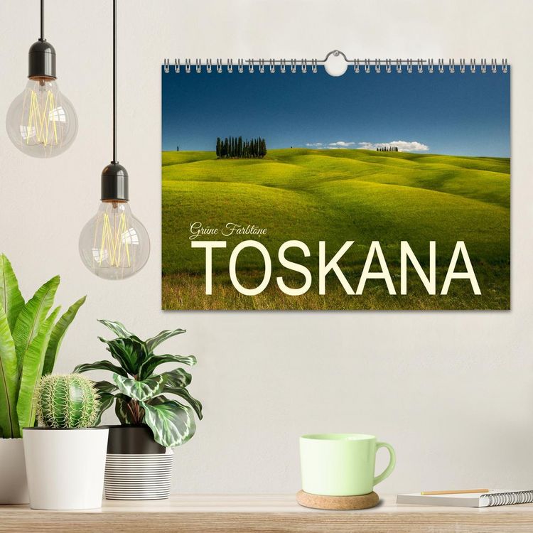 Produktbild: Gr&uuml;ne Farbt&ouml;ne Toskana (Wandkalender 2026 DIN A4 quer), CALVENDO Monatskalender