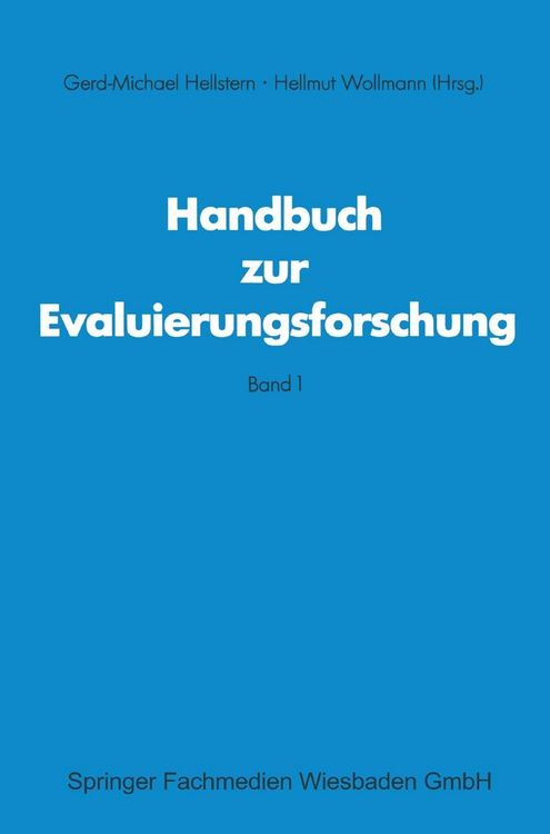 Produktbild: Handbuch zur Evaluierungsforschung