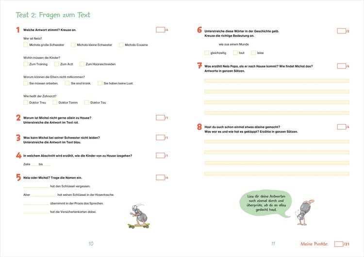 Produktbild: Fit f&uuml;r Lesetests 3. Klasse. Mein Testheft