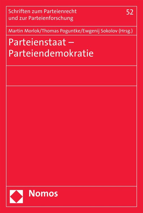Produktbild: Parteienstaat - Parteiendemokratie