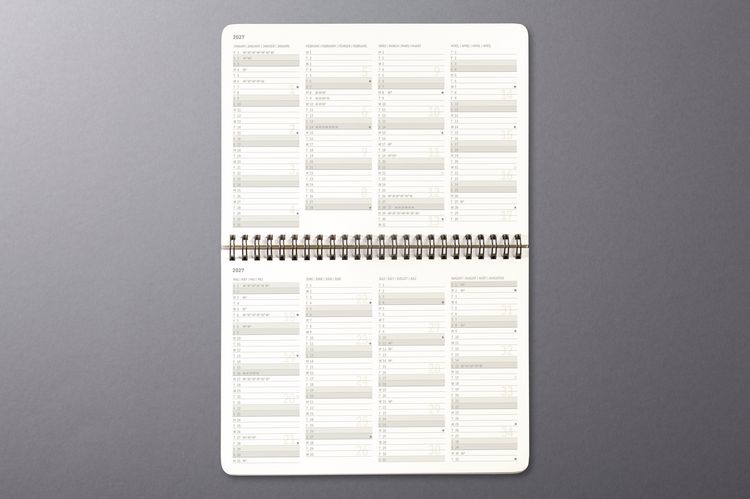 Produktbild: SIGEL C2781 Tischkalender Conceptum 2027, ca. A5 quer, schwarz