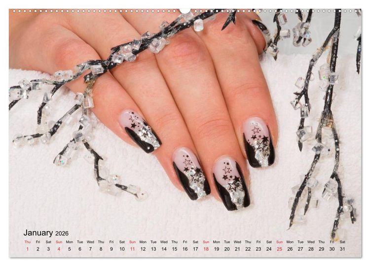 Produktbild: Transient Art &ndash; Nail Art Episode 1 (High Quality Premium Wall Calendar 2026 DIN A2 landscape),CALVENDO 12 Month Wall Calendar