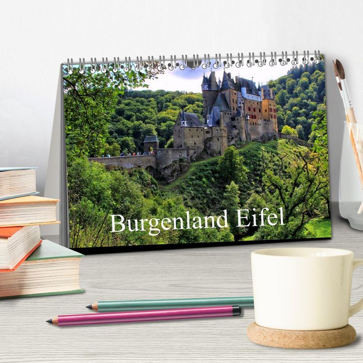 Produktbild: Burgenland Eifel (Tischkalender 2026 DIN A5 quer), CALVENDO Monatskalender