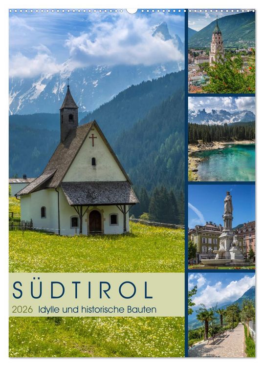 Produktbild: S&Uuml;DTIROL Idylle und historische Bauten (Wandkalender 2026 DIN A2 hoch), CALVENDO Monatskalender