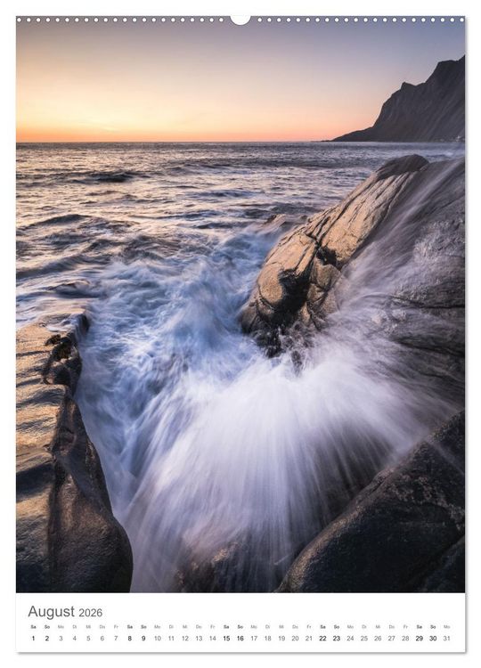 Produktbild: Die Lofoten &ndash; Landschaftsfotografien aus Nordnorwegen (Wandkalender 2026 DIN A2 hoch), CALVENDO Monatskalender