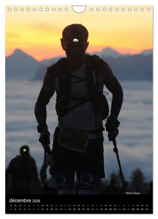 Produktbild: Trail Running Passion et &eacute;motion (Calendrier mural 2026 DIN A4 horizontal), CALVENDO calendrier mensuel