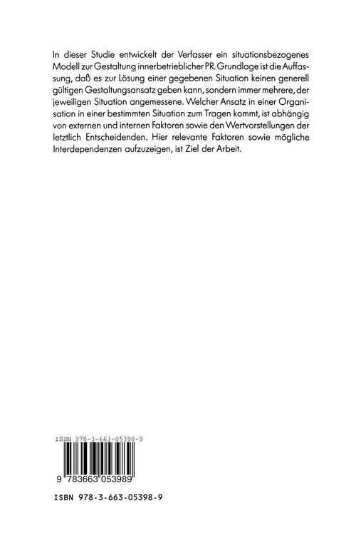 Produktbild: Innerbetriebliche Public Relations