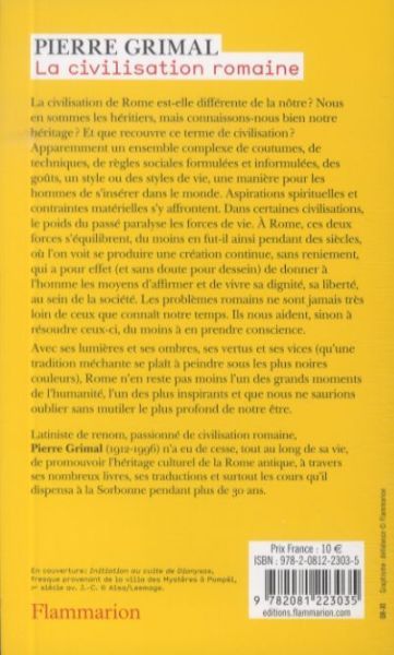 Produktbild: La civilisation romaine