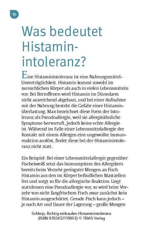 Produktbild: Richtig einkaufen Histamin-Intoleranz