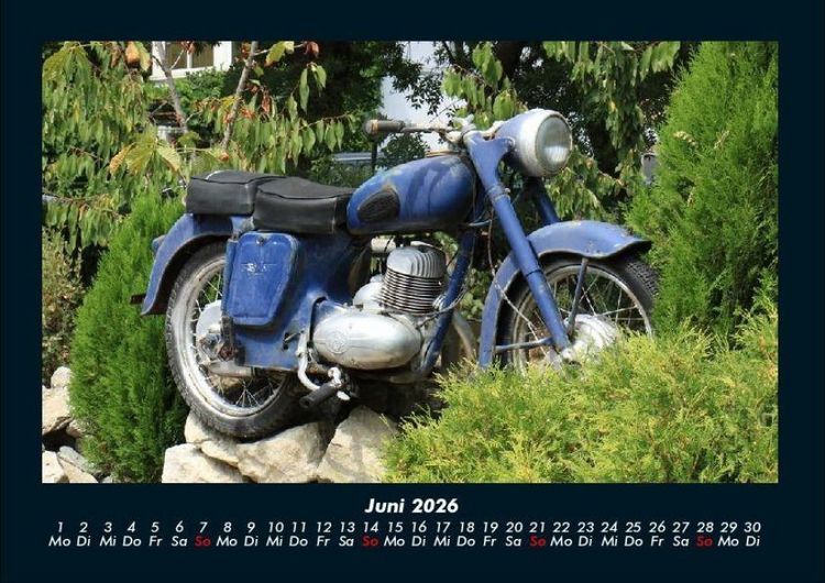 Produktbild: Motorr&auml;der 2026 Fotokalender DIN A4
