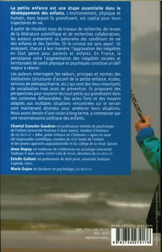 Produktbild: L'enfant dans son environnement