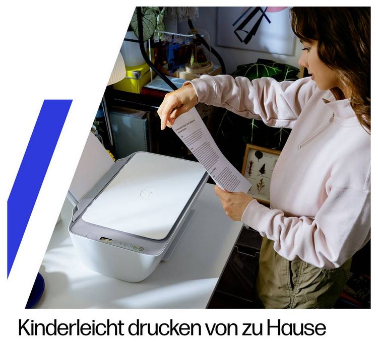 Produktbild: HP DeskJet 2922 All-in-One Printer Multifunktionsdrucker Tintenstrahl Farbe A4 Drucker, Scanner, Kopierer WLAN, HP Instant Ink