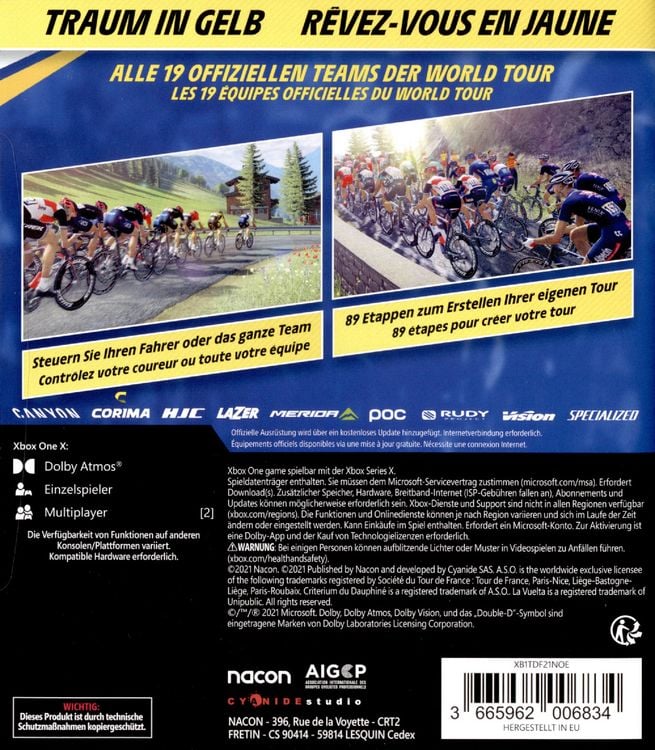 Produktbild: Tour de France 2021 [Xbox One] USK/PEGI