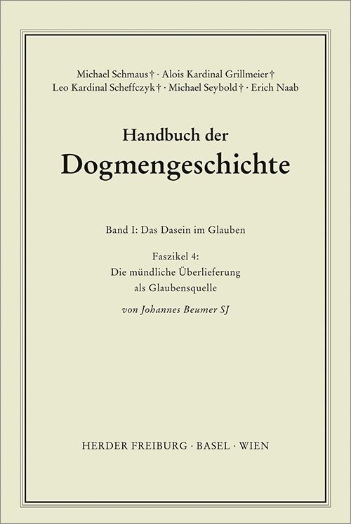 Produktbild: Die m&uuml;ndliche &Uuml;berlieferung als Glaubensquelle