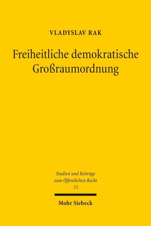 Produktbild: Freiheitliche demokratische Gro&szlig;raumordnung