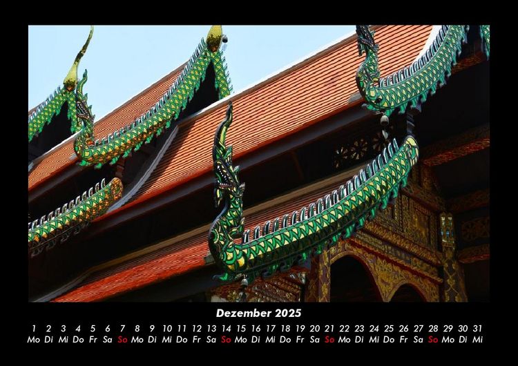 Produktbild: Tempel unserer Erde 2025 Fotokalender DIN A3