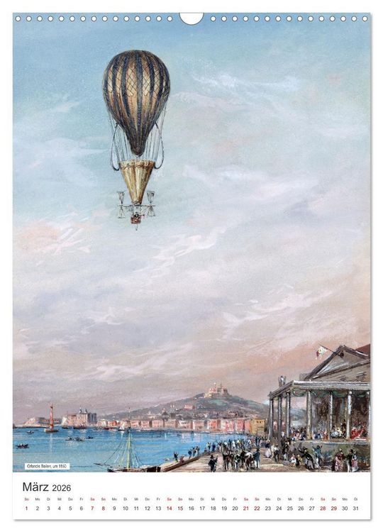Produktbild: Ballonfahren Kalender (Wandkalender 2026 DIN A3 hoch), CALVENDO Monatskalender