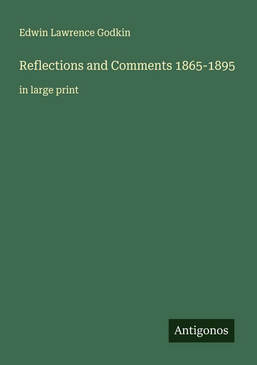 Produktbild: Reflections and Comments 1865-1895