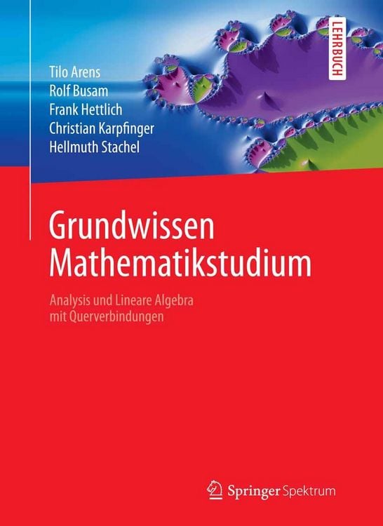 Produktbild: Grundwissen Mathematikstudium - Analysis und Lineare Algebra mit Querverbindungen
