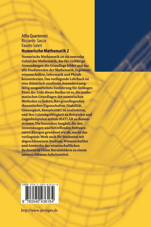 Produktbild: Numerische Mathematik 2
