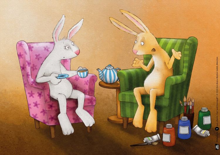 Produktbild: Henne, Has' und Osterspa&szlig;. Kamishibai Bildkartenset
