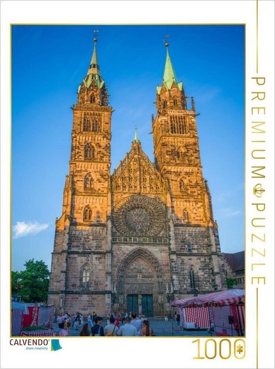 Produktbild: CALVENDO Puzzle N&uuml;rnberg - St. Lorenz Kirche | 1000 Teile Lege-Gr&ouml;&szlig;e 64x48cm Foto-Puzzle f&uuml;r gl&uuml;ckliche Stunden