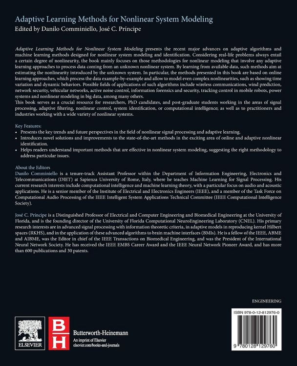 Produktbild: Adaptive Learning Methods for Nonlinear System Modeling