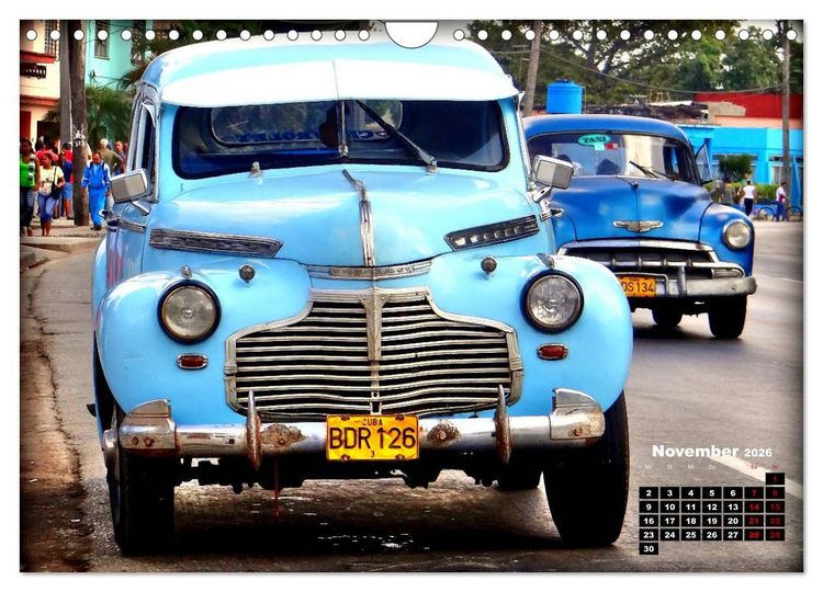 Produktbild: Chevy 1940-1941 - Mit 80 plus unterwegs in Kuba (Wandkalender 2026 DIN A4 quer), CALVENDO Monatskalender