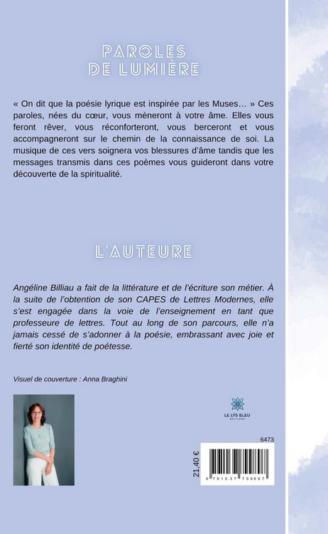 Produktbild: Billiau, A: Paroles de Lumi&egrave;re
