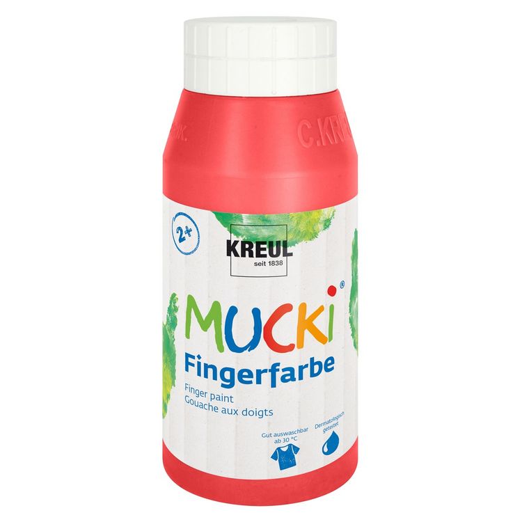 Produktbild: KREUL Fingerfarben MUCKi rot 750ml Flasche