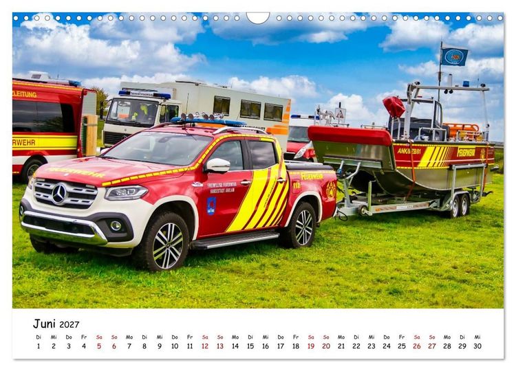 Produktbild: Blaulichttag, unsere Retter! (Wandkalender 2027 DIN A3 quer), CALVENDO Monatskalender