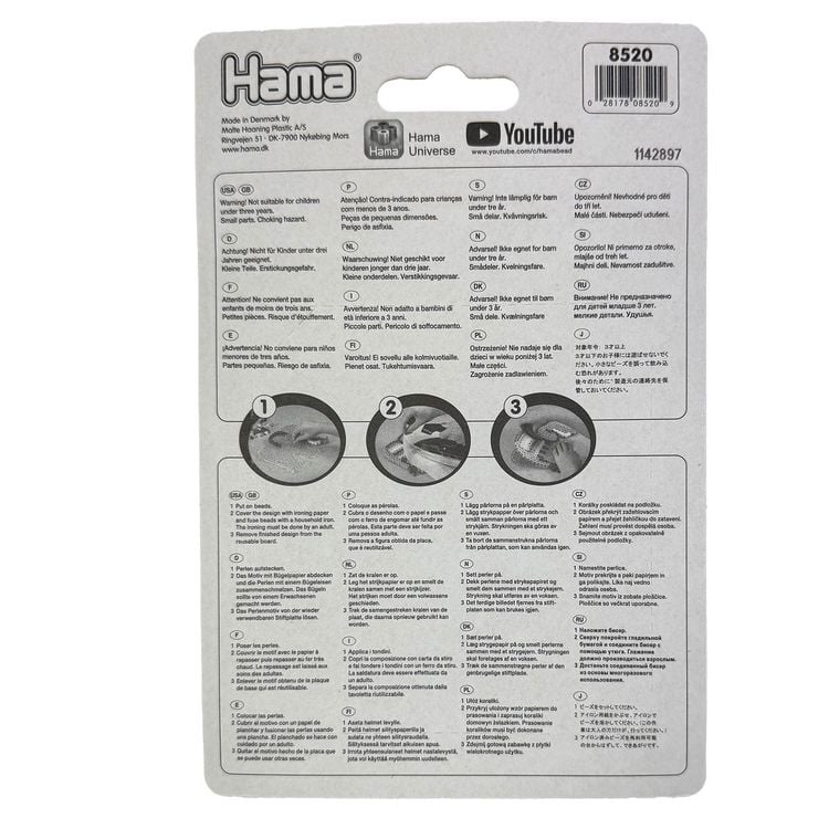Produktbild: Hama 8520 - Perlen, B&uuml;gelperlen Maxi, 250 St&uuml;ck, bunt, volltonmix