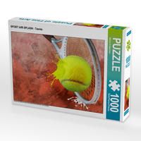Produktbild: CALVENDO Puzzle SPORT trifft SPLASH - Tennis | 1000 Teile Lege-Gr&ouml;&szlig;e 64x48cm Foto-Puzzle f&uuml;r gl&uuml;ckliche Stunden