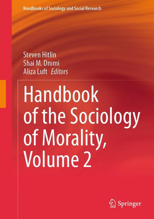 Produktbild: Handbook of the Sociology of Morality, Volume 2