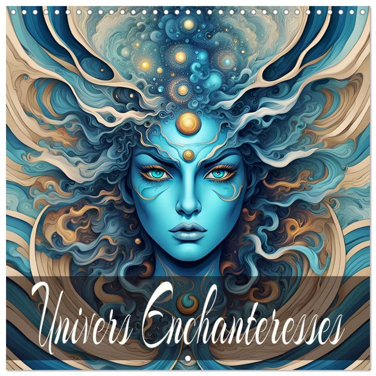Produktbild: Univers Enchanteresses (Calendrier mural carr&eacute; 2026 30x30 cm) Calendrier double avec une page pour vos prises de notes