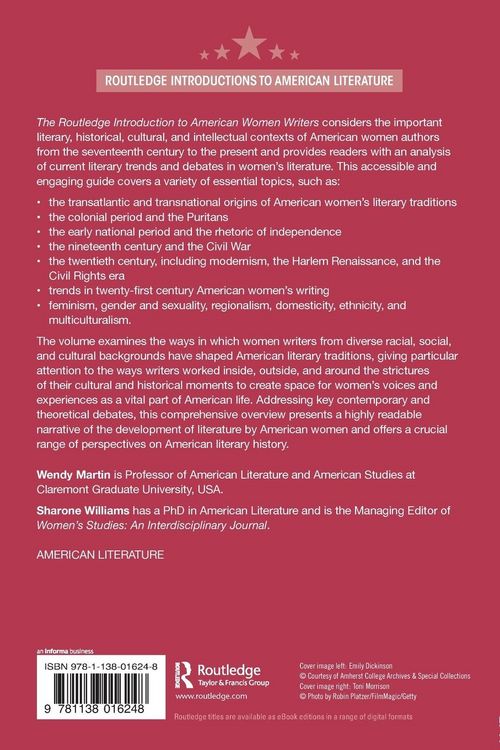 Produktbild: The Routledge Introduction to American Women Writers
