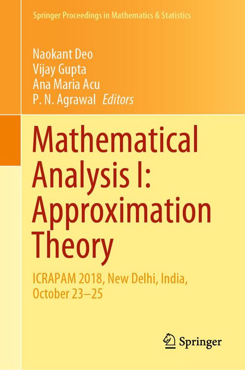 Produktbild: Mathematical Analysis I: Approximation Theory