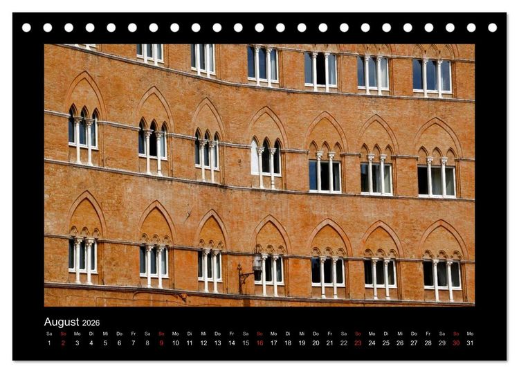 Produktbild: Siena, Perle der Toskana (Tischkalender 2026 DIN A5 quer), CALVENDO Monatskalender